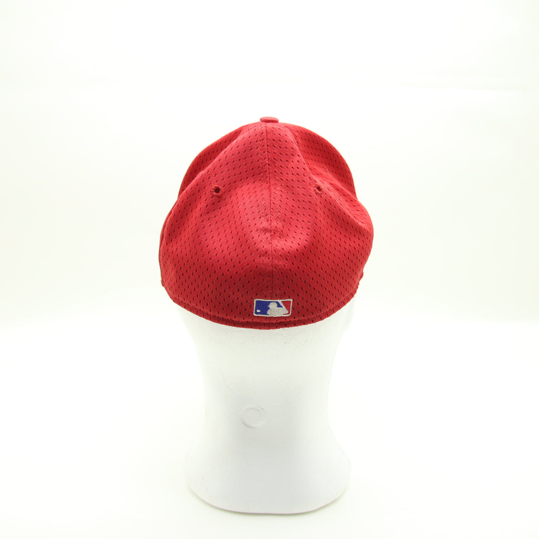 New Era Cappello in Poliestere Rosso Unisex Made in USA