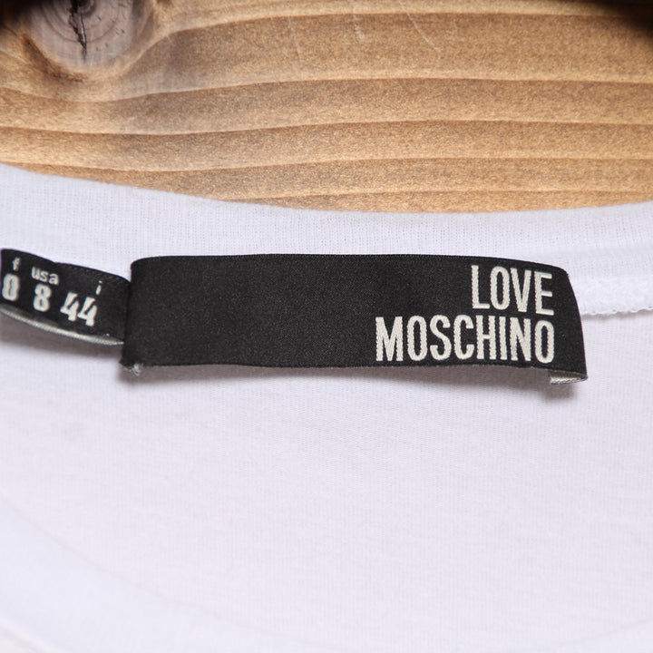 Love Moschino T-Shirt Bianco Taglia 44 Unisex