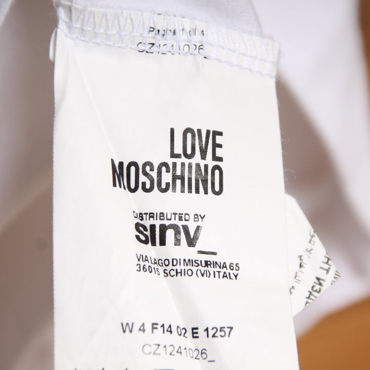 Love Moschino T-Shirt Bianco Taglia 44 Unisex