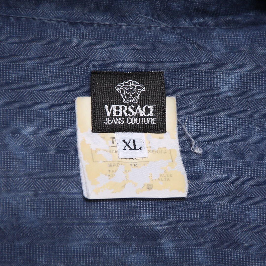 Versace Camicia Blu Taglia XL Uomo
