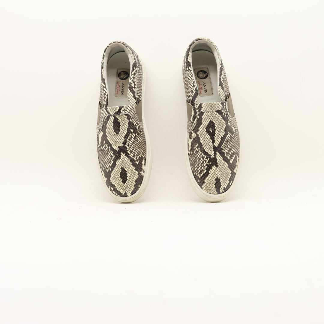 Lanvin Scarpa Beige e Marrone EU 39 Donna