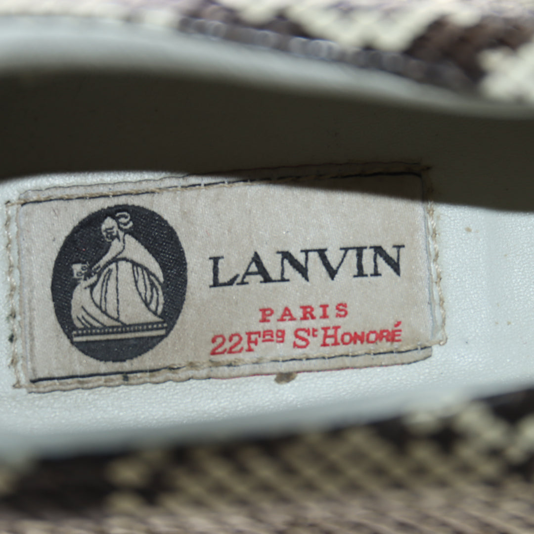 Lanvin Scarpa Beige e Marrone EU 39 Donna