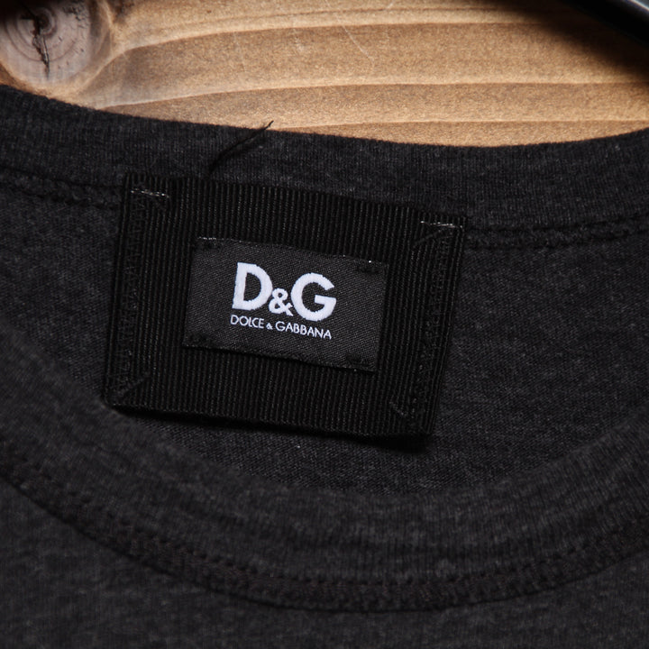 Dolce & Gabbana T-Shirt Grigia Taglia 46 Uomo