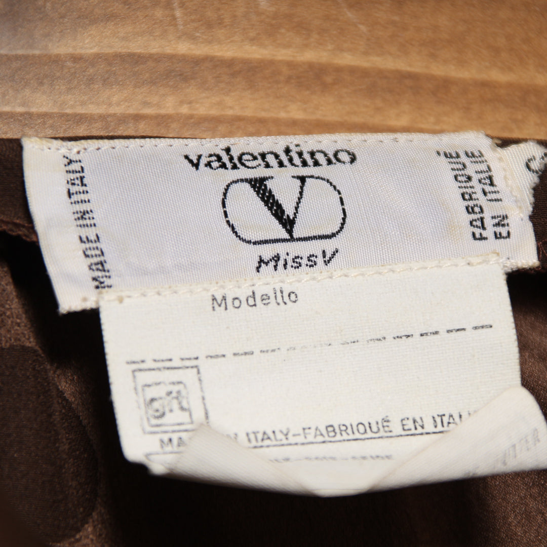 Valentino Miss V Camicia Vintage Marrone Donna
