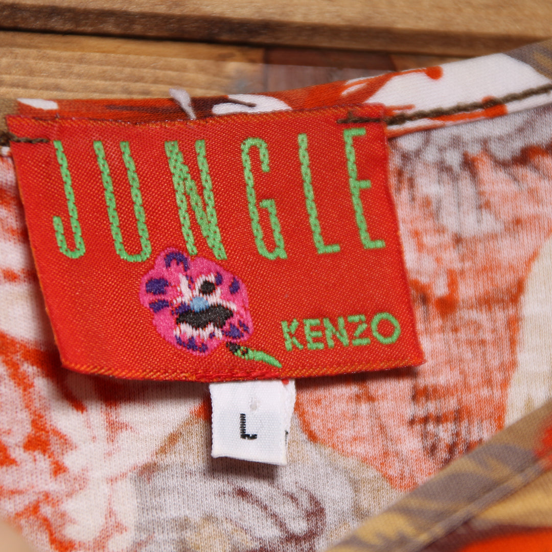 Kenzo Jungle T-Shirt Multicolore a Fiori Taglia L Donna