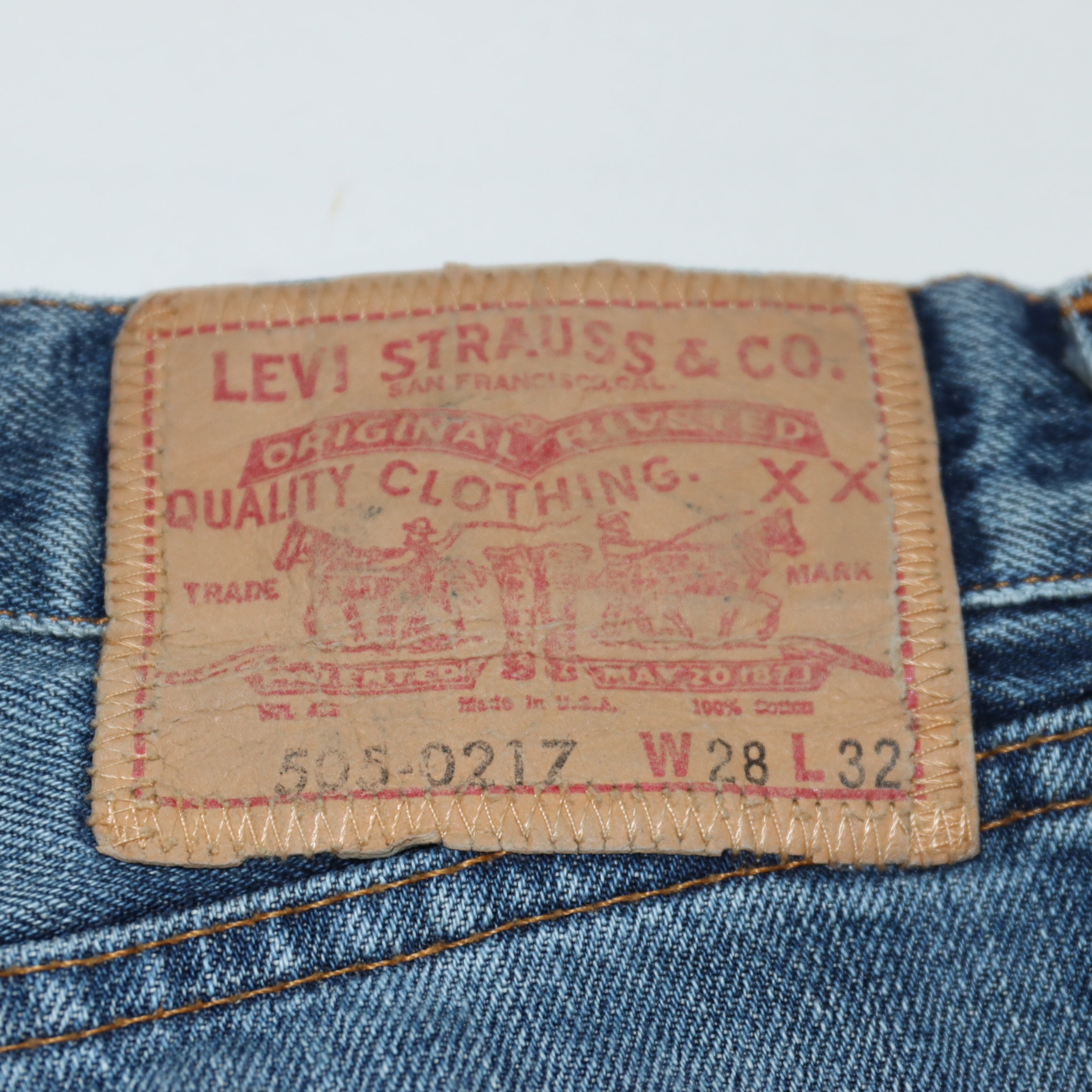 Levi's 505-0217 Selvedge Limited Edition Denim W28 L32 Unisex
