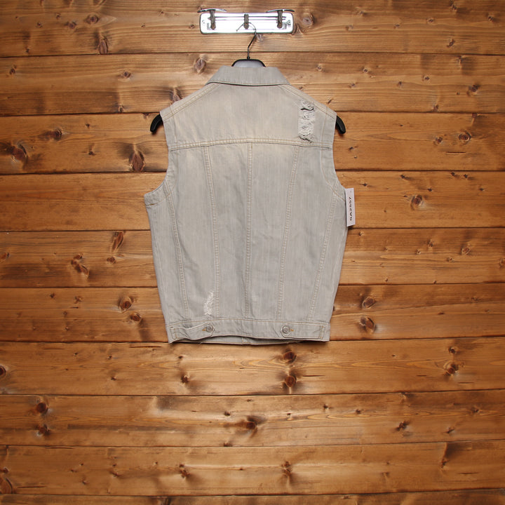 Pure Gilet di Jeans Custom Grigio Taglia S Donna