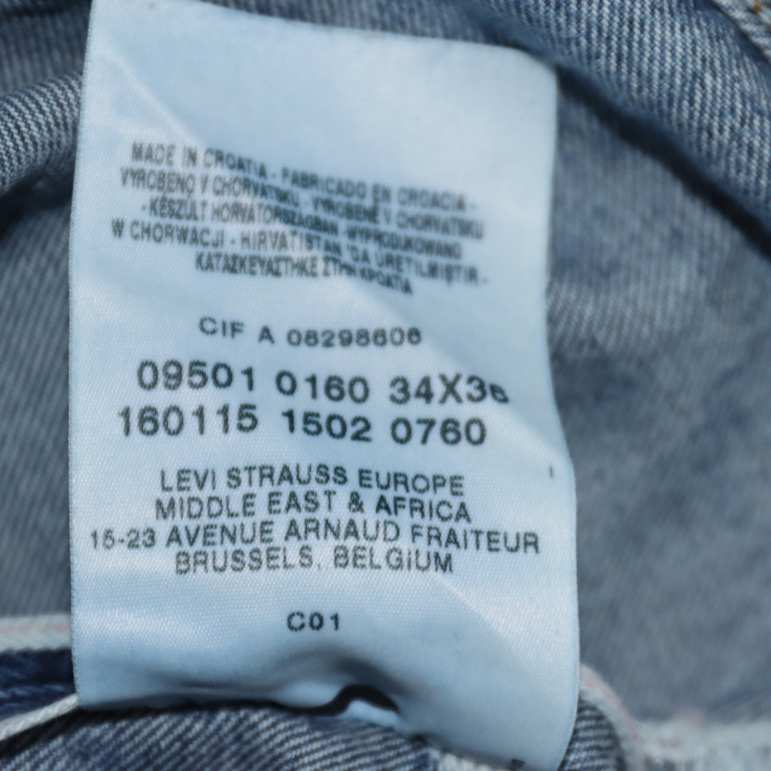 Levi's 501 Selvedge Red Line Vintage Denim W34 L36 cimosa Unisex