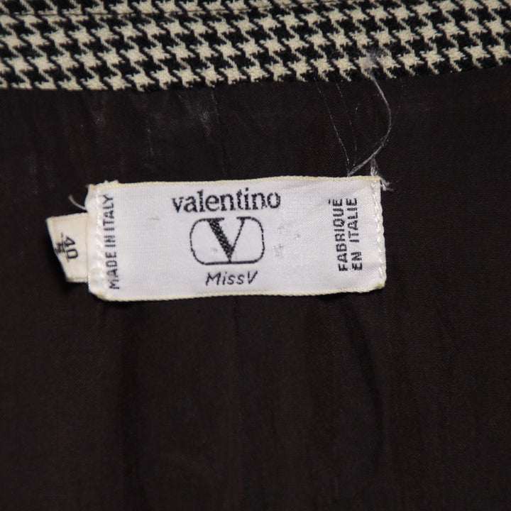 Valentino Miss V Vestito Vintage Nero e Bianco Taglia 40 Donna