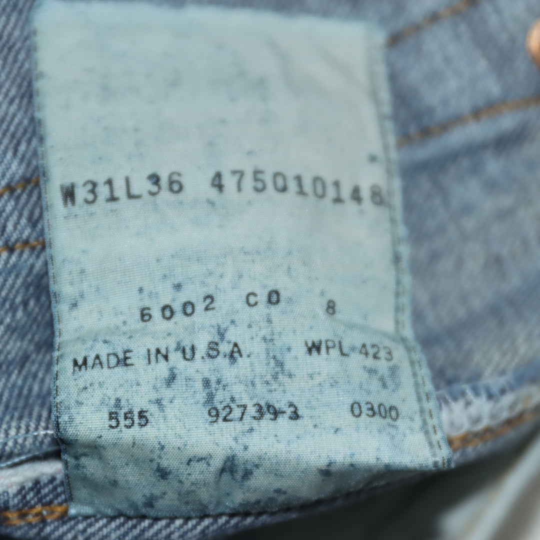 Levi's 501 Rivets Selvedge Vintage Denim W31 L36 Unisex Made in USA