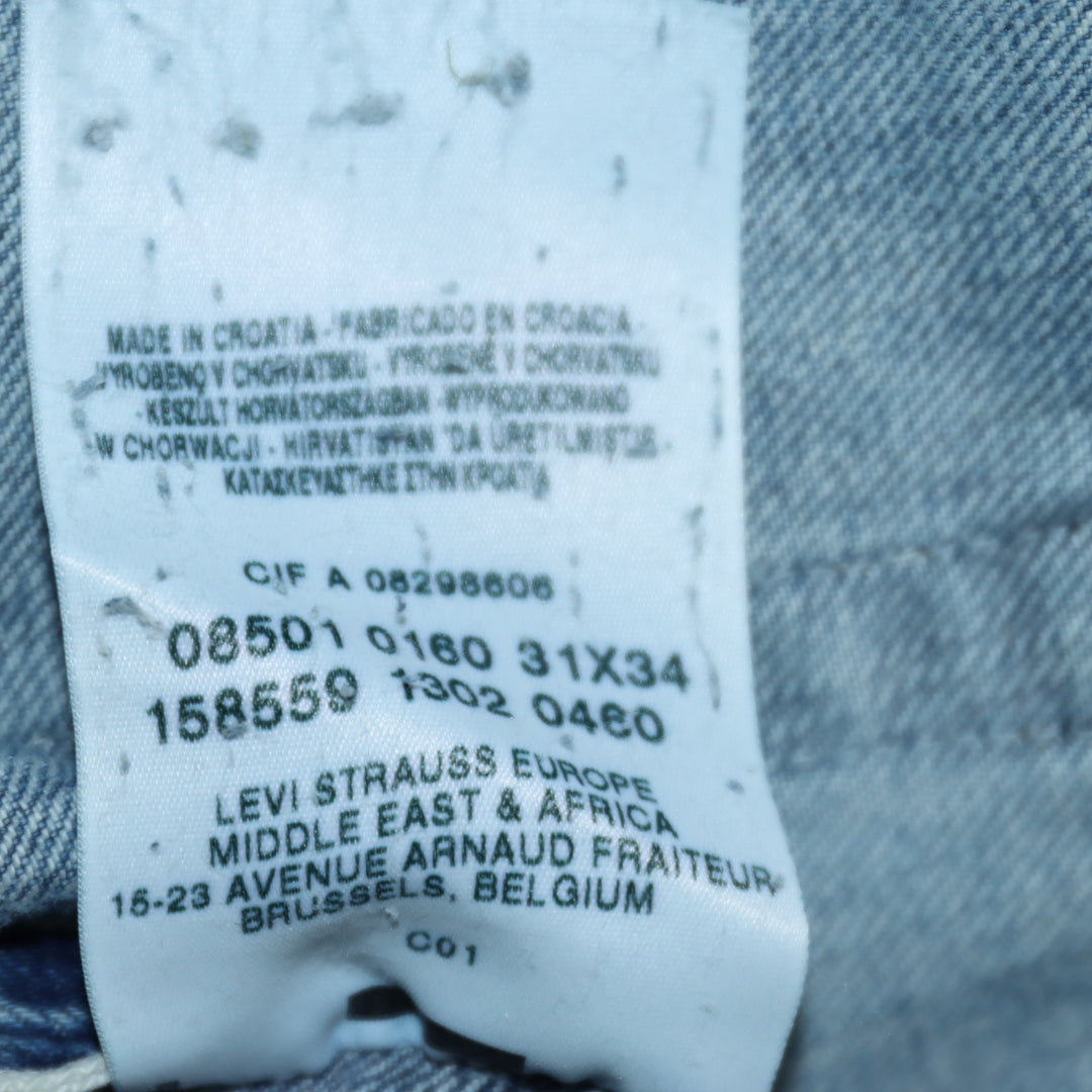 Levi's 501 Selvedge Vintage Denim W31 L34 Unisex Levis cimosa