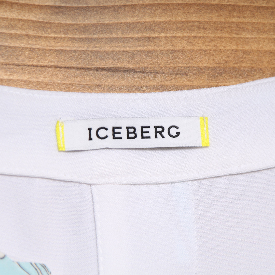 Iceberg Vestito Vintage Bianche Taglia 48 Donna