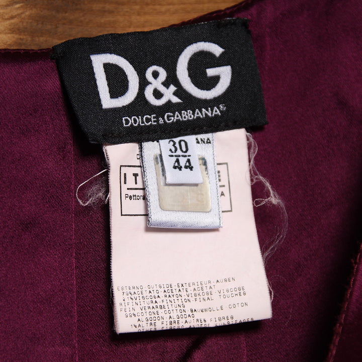 Dolce & Gabbana Vestito Viola Taglia 44 Donna