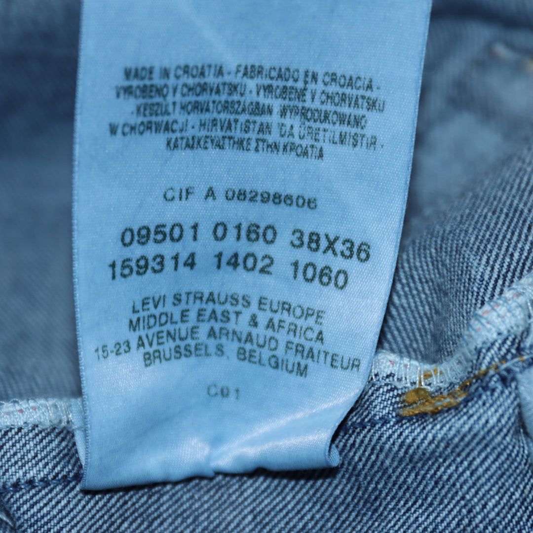 Levi's 501 Selvedge Red Line Denim W38 L36 Uomo Levis cimosa