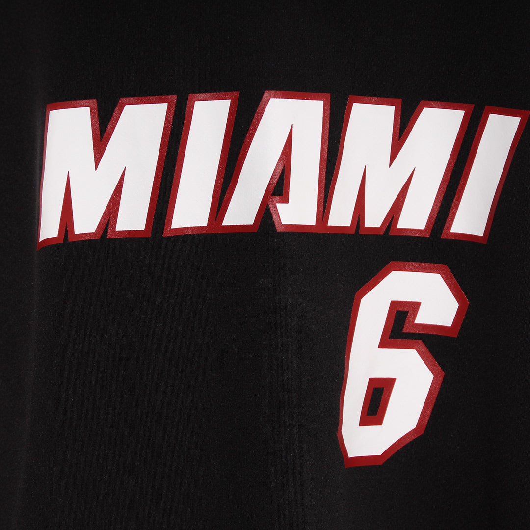 Maglia da Basket NBA Adidas Miami Heat James 6 Nera Taglia S Unisex