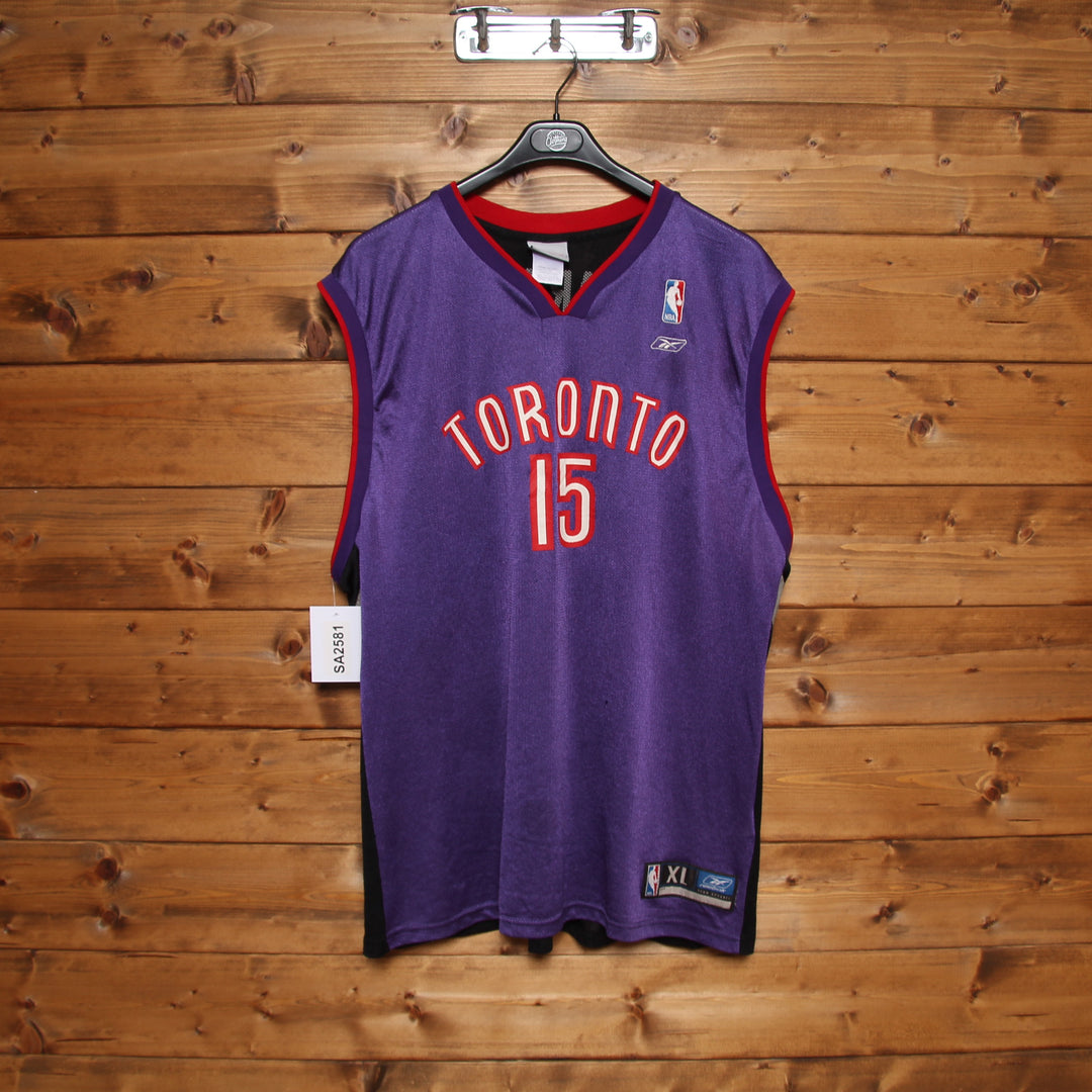 Maglia da Basket NBA Reebok Toronto Raptors Carter 15 Viola Taglia XL Unisex