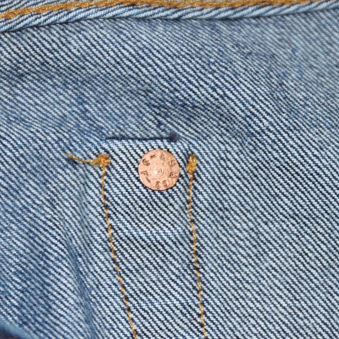 Levi's 501xx Rivets Big E Selvedge Vintage Denim W36 L36 Uomo Made in USA