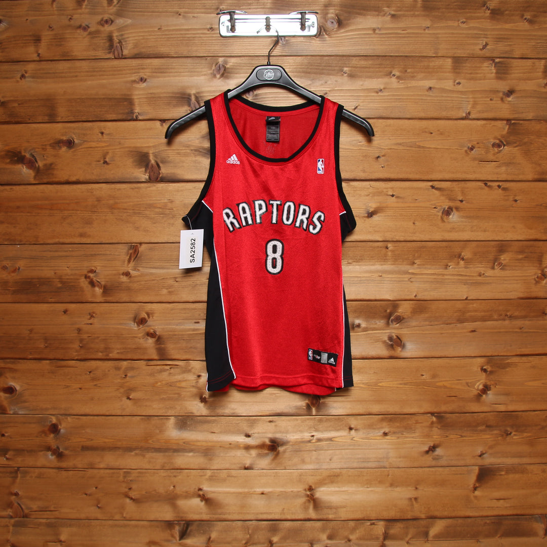 Maglia da Basket NBA Adidas Toronto Raptors Calderon 8 Rossa Taglia L Donna