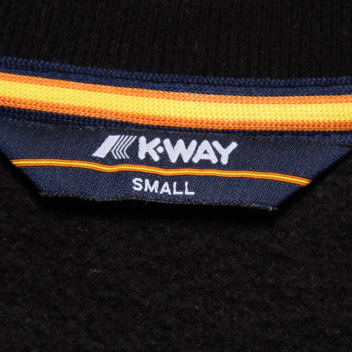 K-Way Felpa Nero Taglia S Donna