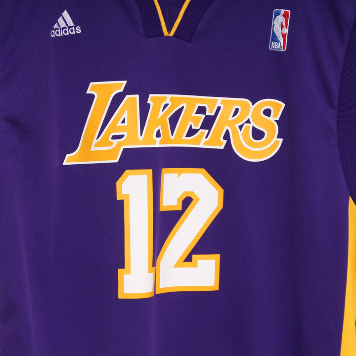 Maglia da Basket Adidas NBA Los Angeles Lakers Howard 12 Gialla Taglia M Unisex