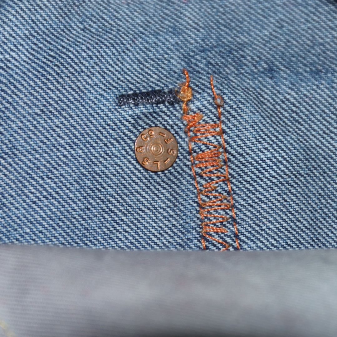 Levi's 501 Big E Rivets Selvedge Vintage Jeans Denim W32 L32 Uomo Made in USA