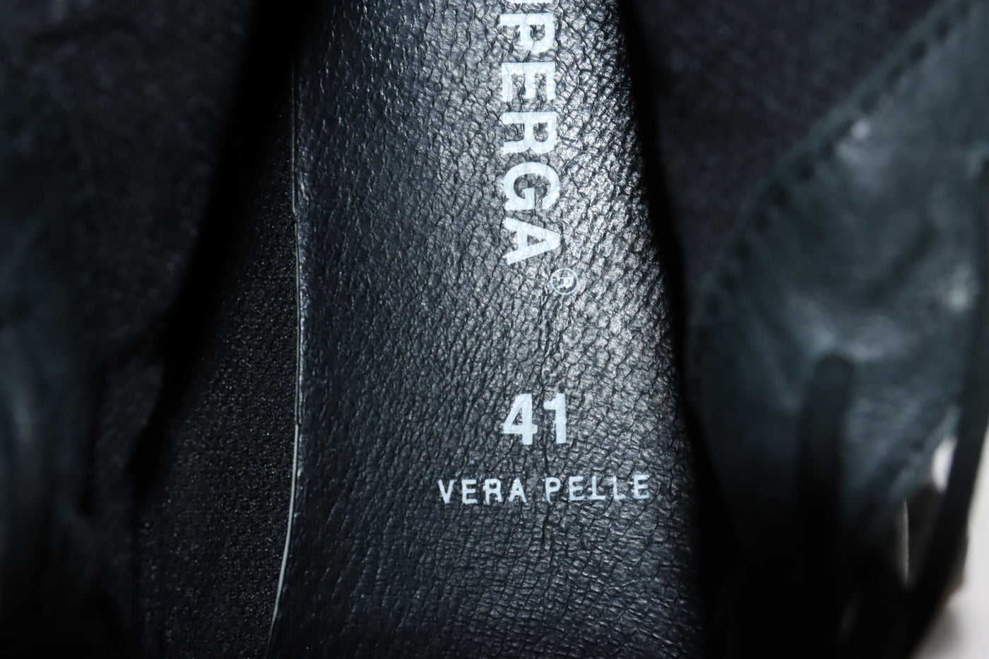 Superga Alto Nero Eur 41 Unisex