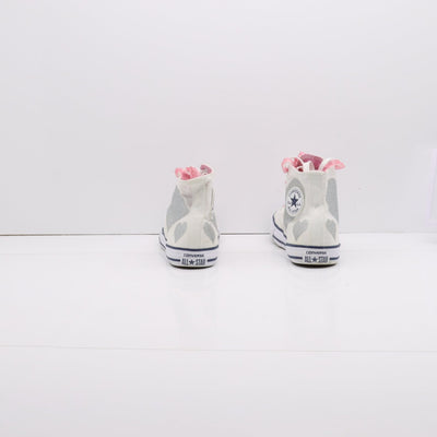 Converse All Star Alte Bianche con Cuori Eur 36 Junior