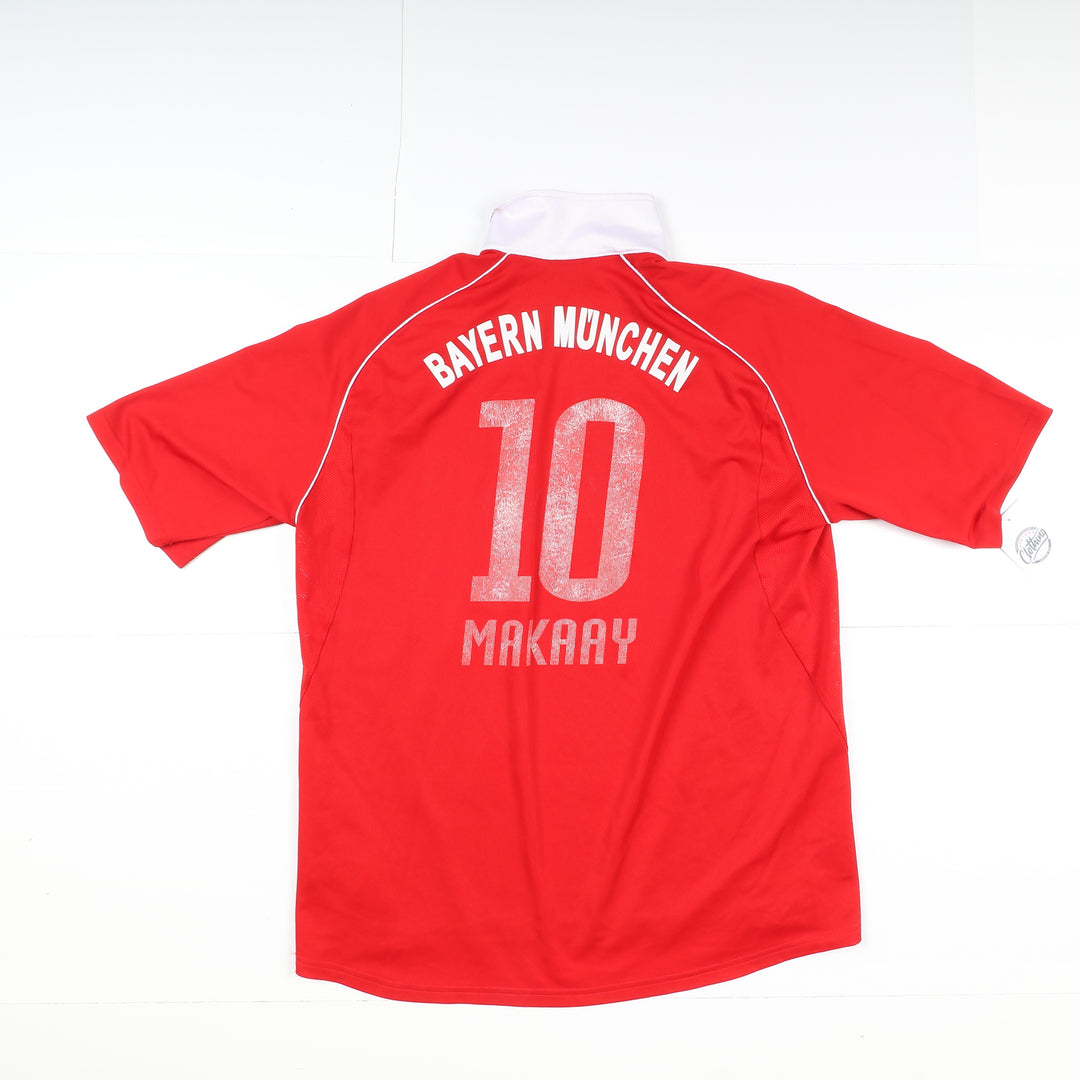 Maglia da Calcio Adidas Bayern Munich Makaay 10 Rossa Taglia 2XL Uomo