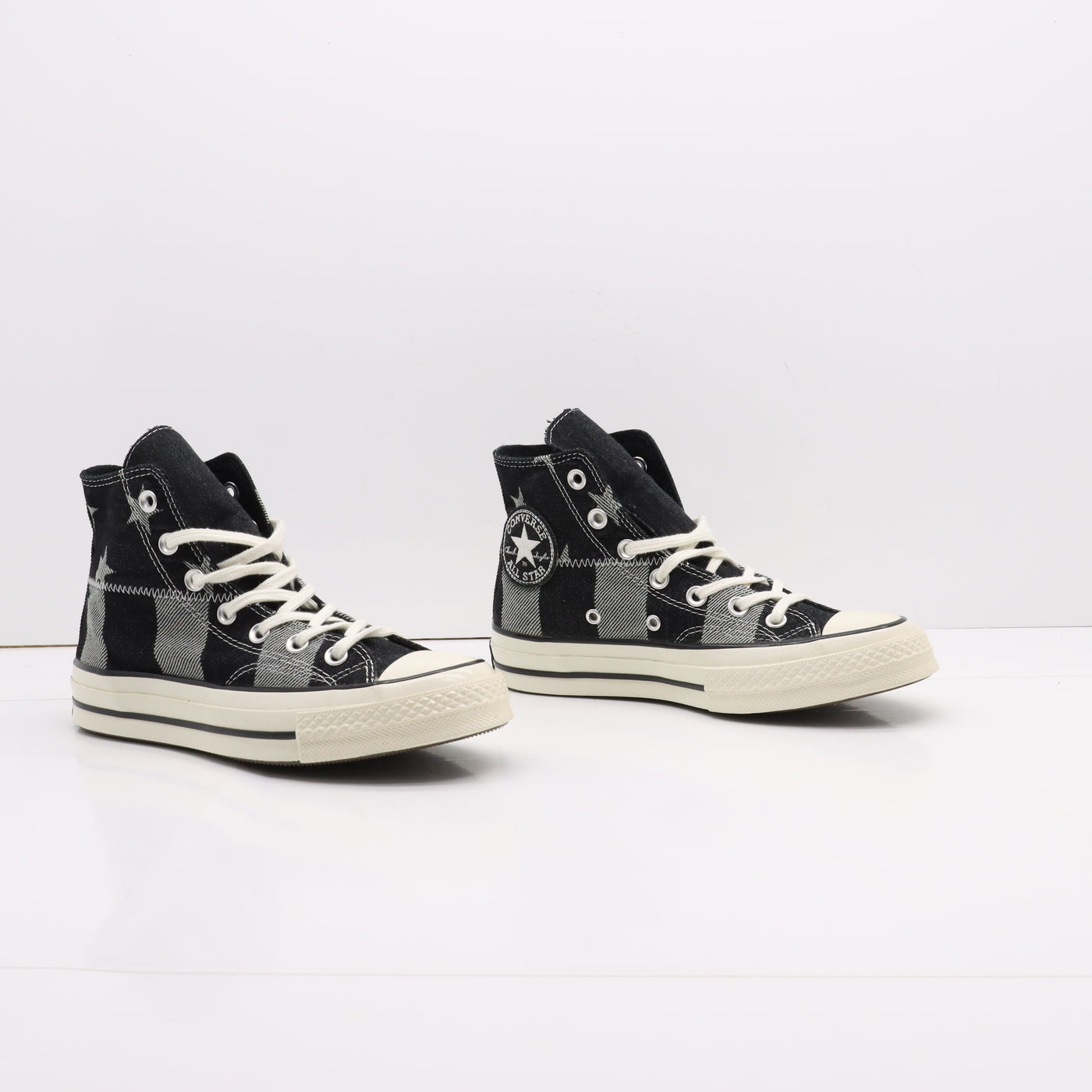 Converse All Star Chuck Taylor 70' Alte Nero Varie Cuciture Eur 37.5 Unisex Vintage