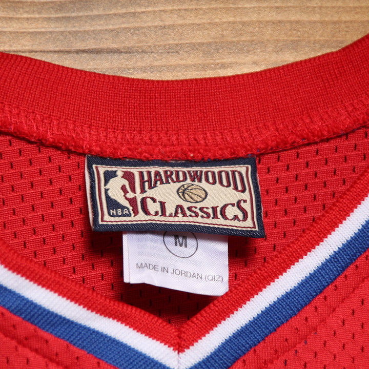 Maglia da Basket Vintage Hardwood Classic NBA Philadelphia 76ers Erving 6 Rossa Taglia M Unisex