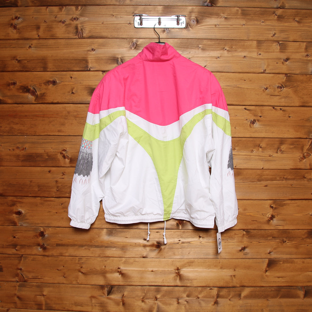 Ellesse Tuta Completa Vintage 80/90 Bianco e Fucsia Taglia 46 Unisex