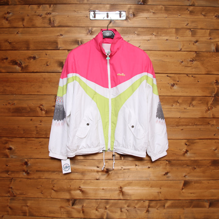 Ellesse Tuta Completa Vintage 80/90 Bianco e Fucsia Taglia 46 Unisex