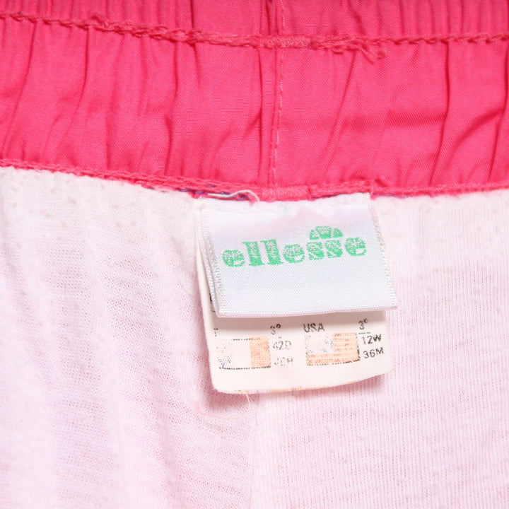 Ellesse Tuta Completa Vintage 80/90 Bianco e Fucsia Taglia 46 Unisex