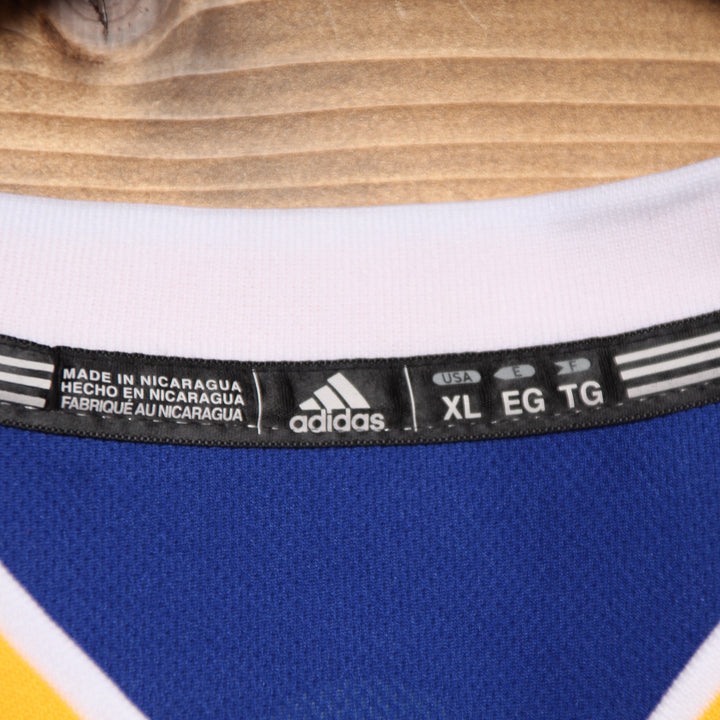 Maglia da Basket Adidas NBA Golden State Warriors Curry 30 Blu e Gialla Taglia XL Unisex