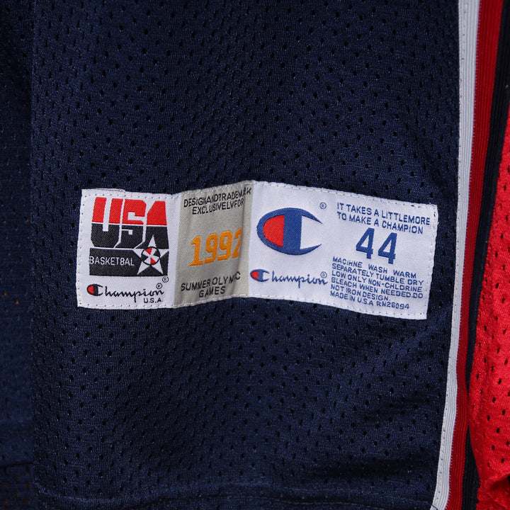 Maglia da Basket Vintage Champion NBA Nazionale USA Jordan 9 Blu e Rossa Taglia 44 Unisex