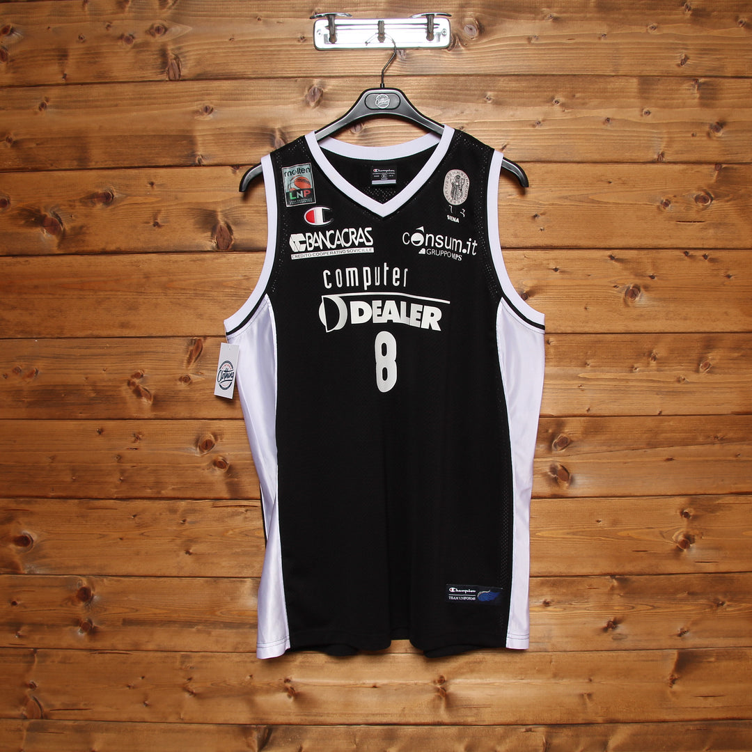 Maglia da Basket Champion Siena 8 Nera Taglia XL Unisex