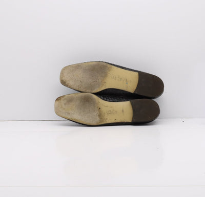 VR Estate Mocassino Vintage Anni 70' Basse Nero Pitonata Eur 40 Unisex