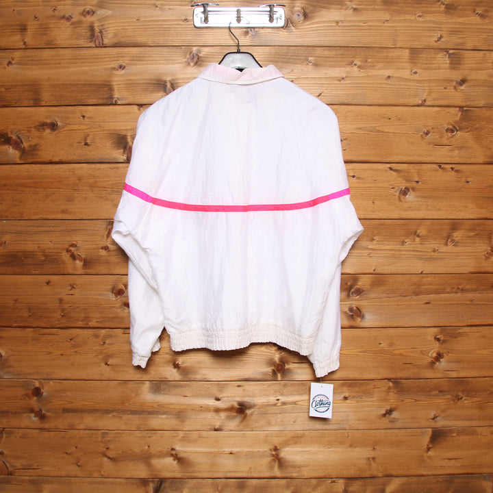 Fila Track Top Vintage Bianco e Rosa Taglia 44 Donna