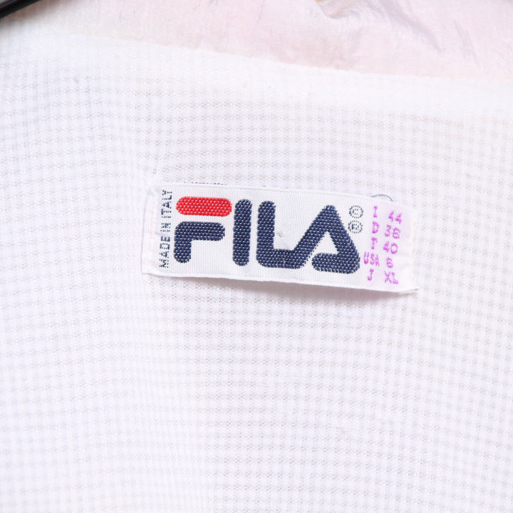 Fila Track Top Vintage Bianco e Rosa Taglia 44 Donna