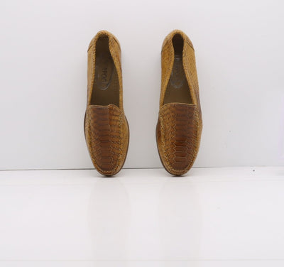 Liverpool Mocassino Vintage Anni 70' Basse Marrone Pitonata Eur 39 Donna
