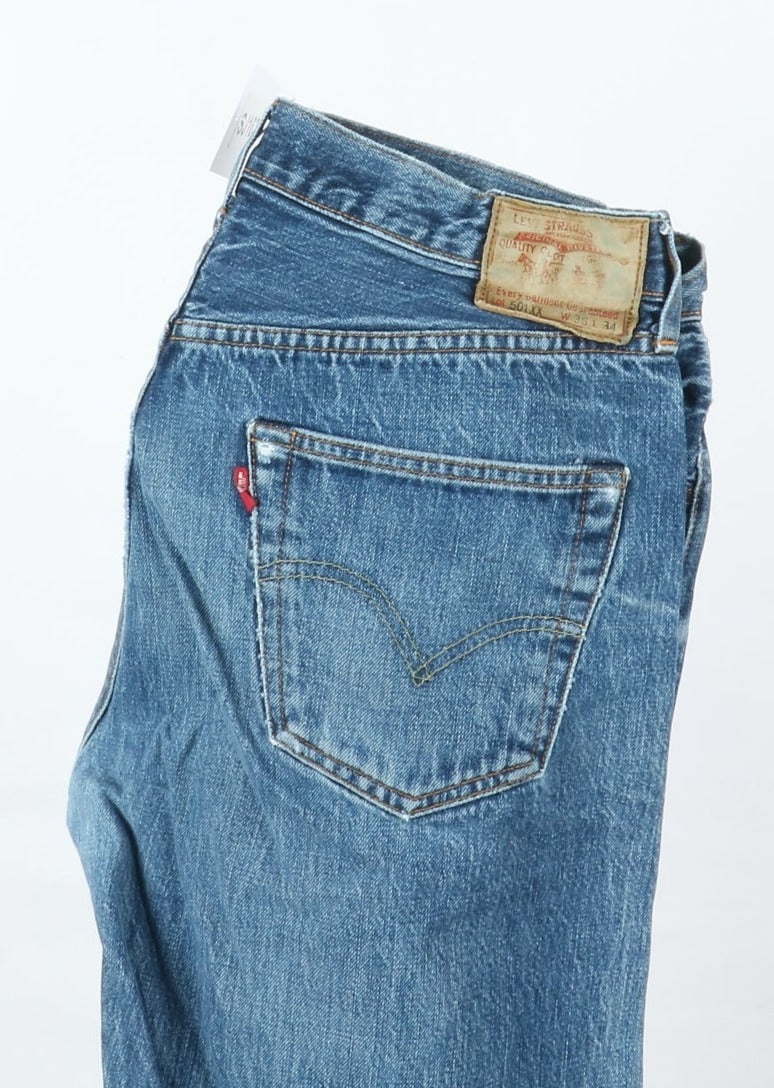 Levi's 501xx Big E Rivets Selvedge Red Line Denim W36 L34 Unisex
