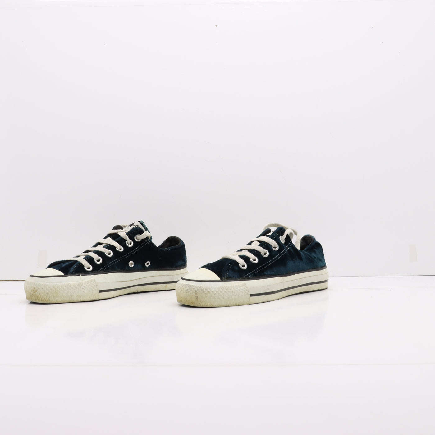 Converse All Star Alte Verde di Velluto Eur 36 Unisex Made in USA RARISSIME