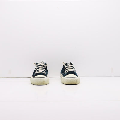 Converse All Star Alte Verde di Velluto Eur 36 Unisex Made in USA RARISSIME