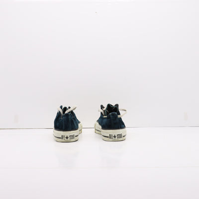Converse All Star Alte Verde di Velluto Eur 36 Unisex Made in USA RARISSIME