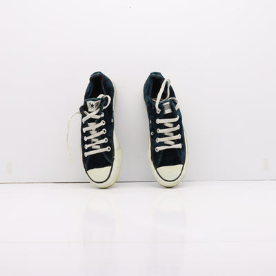 Converse All Star Alte Verde di Velluto Eur 36 Unisex Made in USA RARISSIME