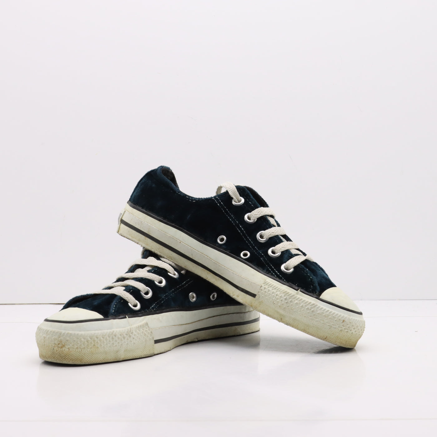 Converse All Star Alte Verde di Velluto Eur 36 Unisex Made in USA RARISSIME