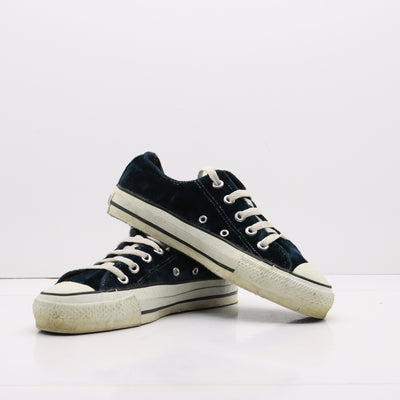 Converse All Star Alte Verde di Velluto Eur 36 Unisex Made in USA RARISSIME