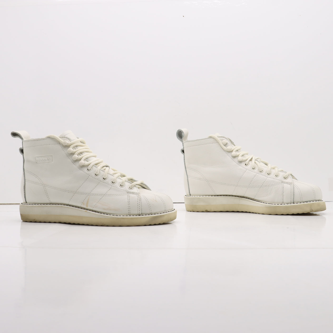 Adidas Superstar Boot Alte Bianco Eur 38 Donna