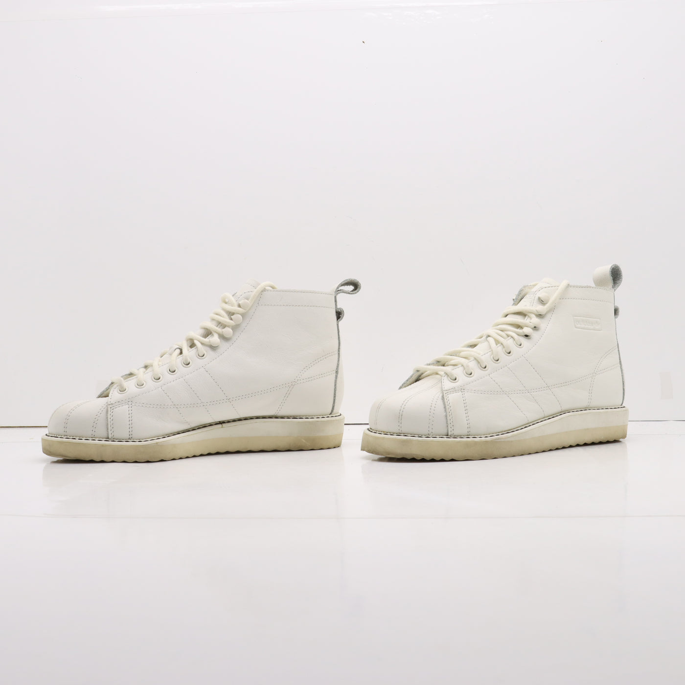 Adidas Superstar Boot Alte Bianco Eur 38 Donna