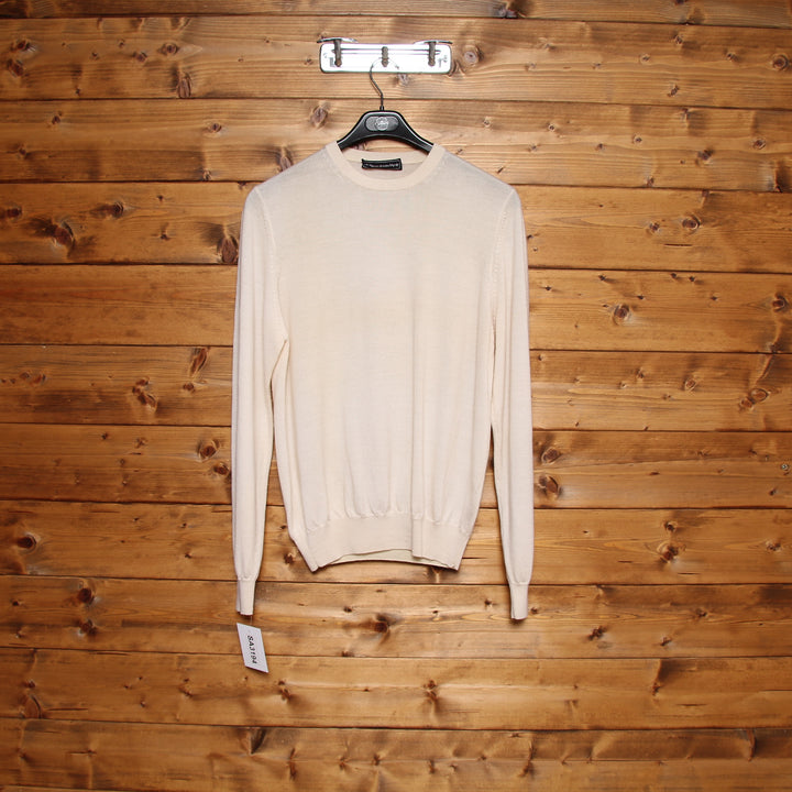 Vintage Studio Vip Maglione Crema Taglia S Uomo